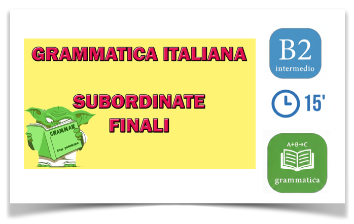 Subordinate finali